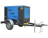 ТСС ЭД-250-Т400-2РКМ16 в шумозащитном кожухе на прицепе с АВР